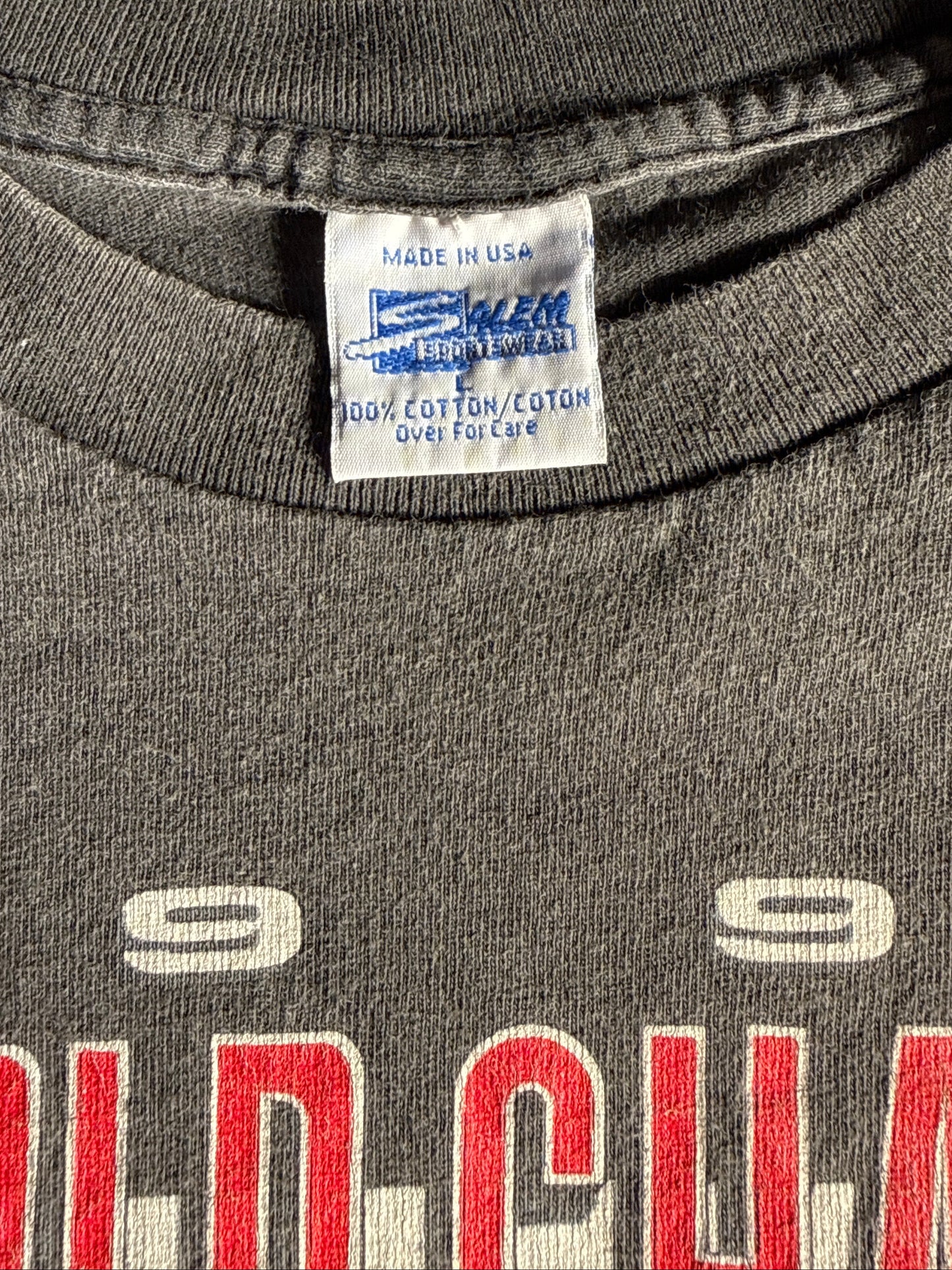 Vintage 1991 Chicago Bulls Salem Sportswear NBA Champions "Unbeatabulls" T-Shirt