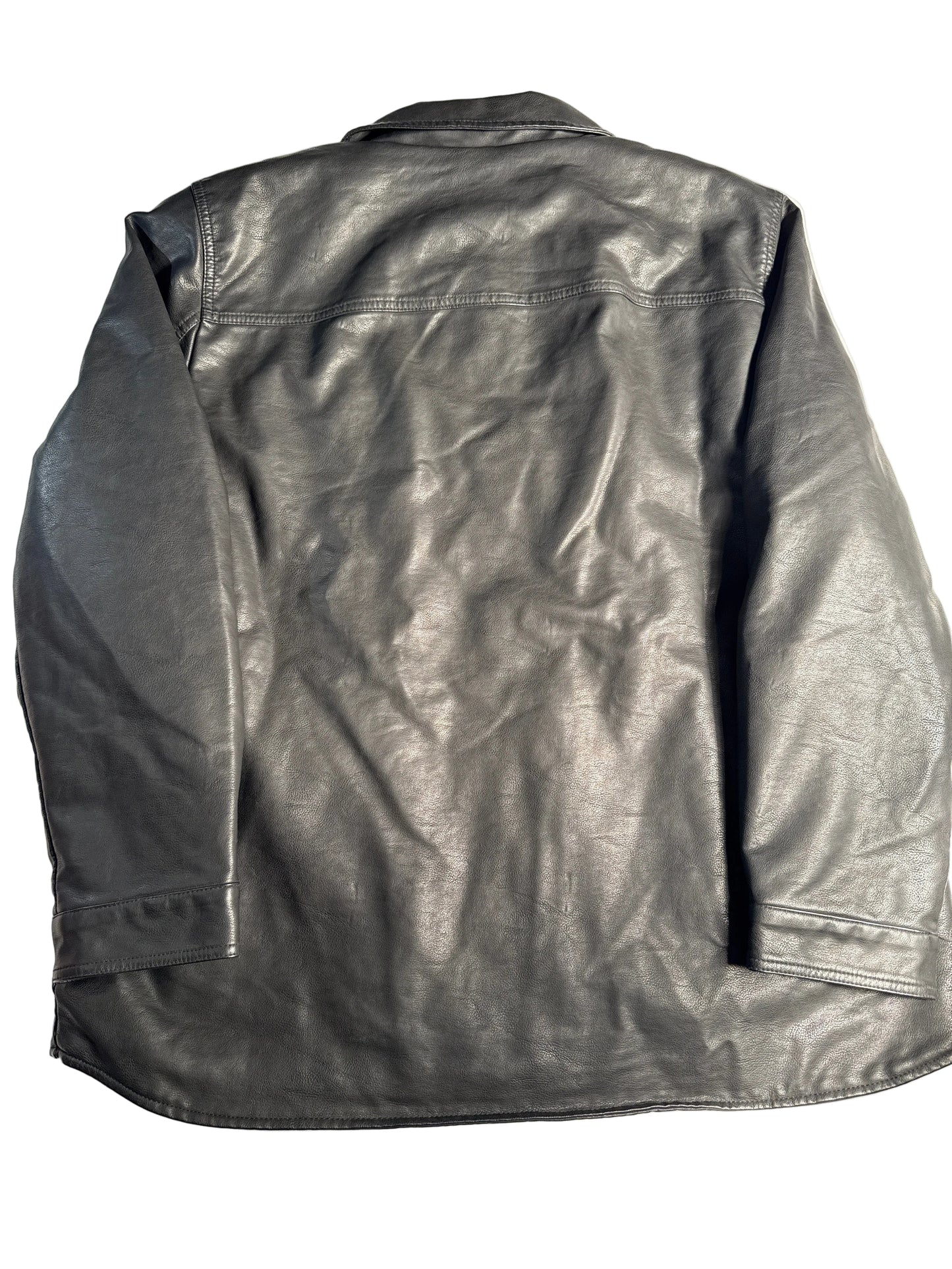 Levi's Faux Leather Sherpa-Lined Trucker Jacket Shirt